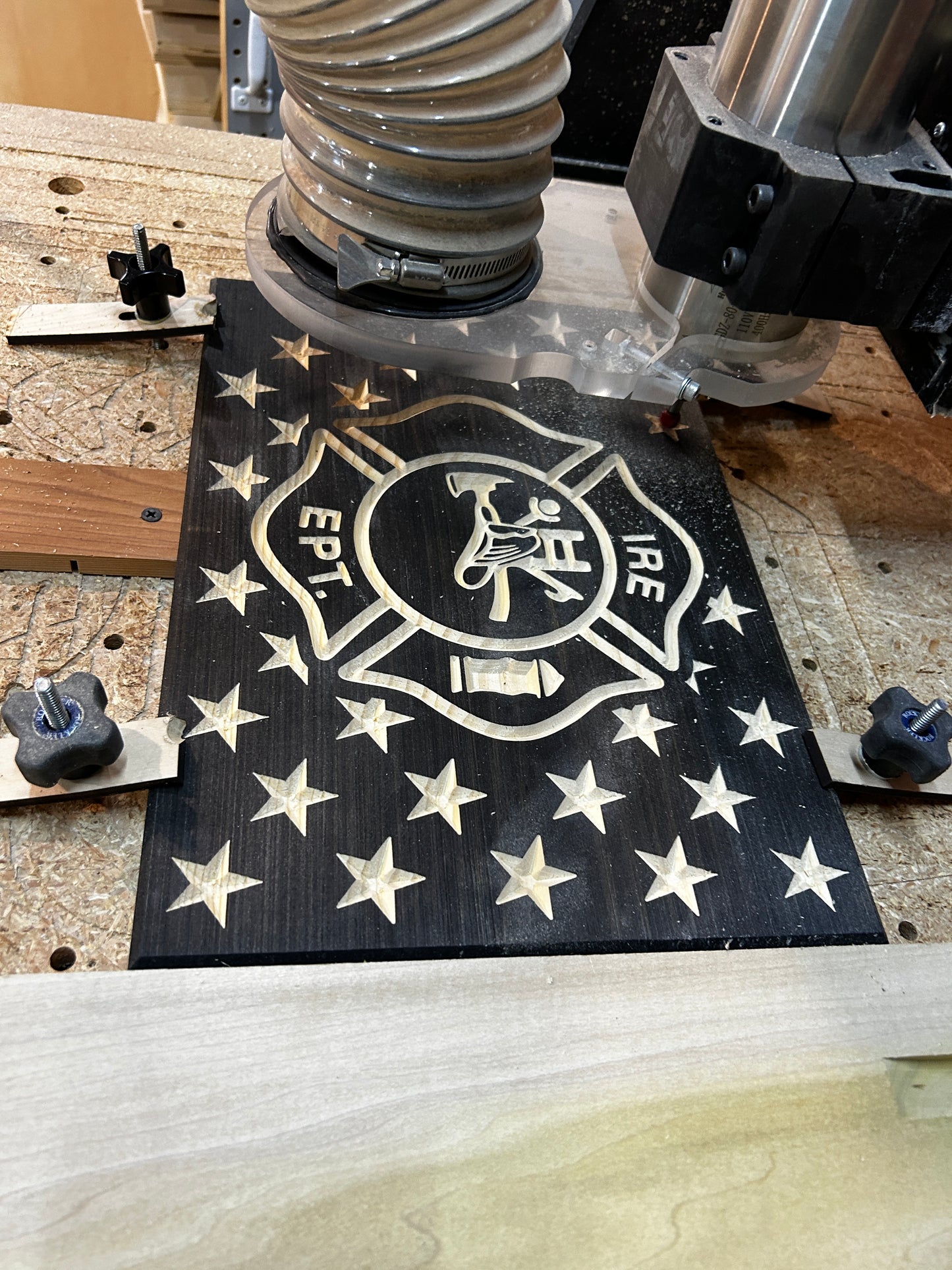 20X36 Wooden Fire Fighter Flag