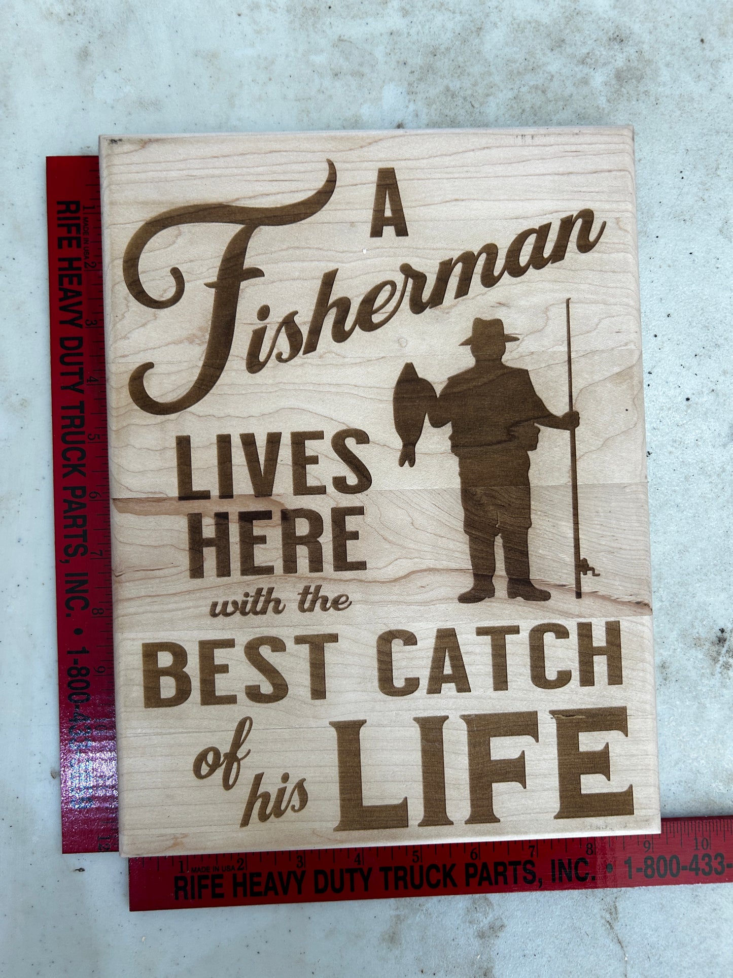 "Fisherman lives here with the best catch of his life"