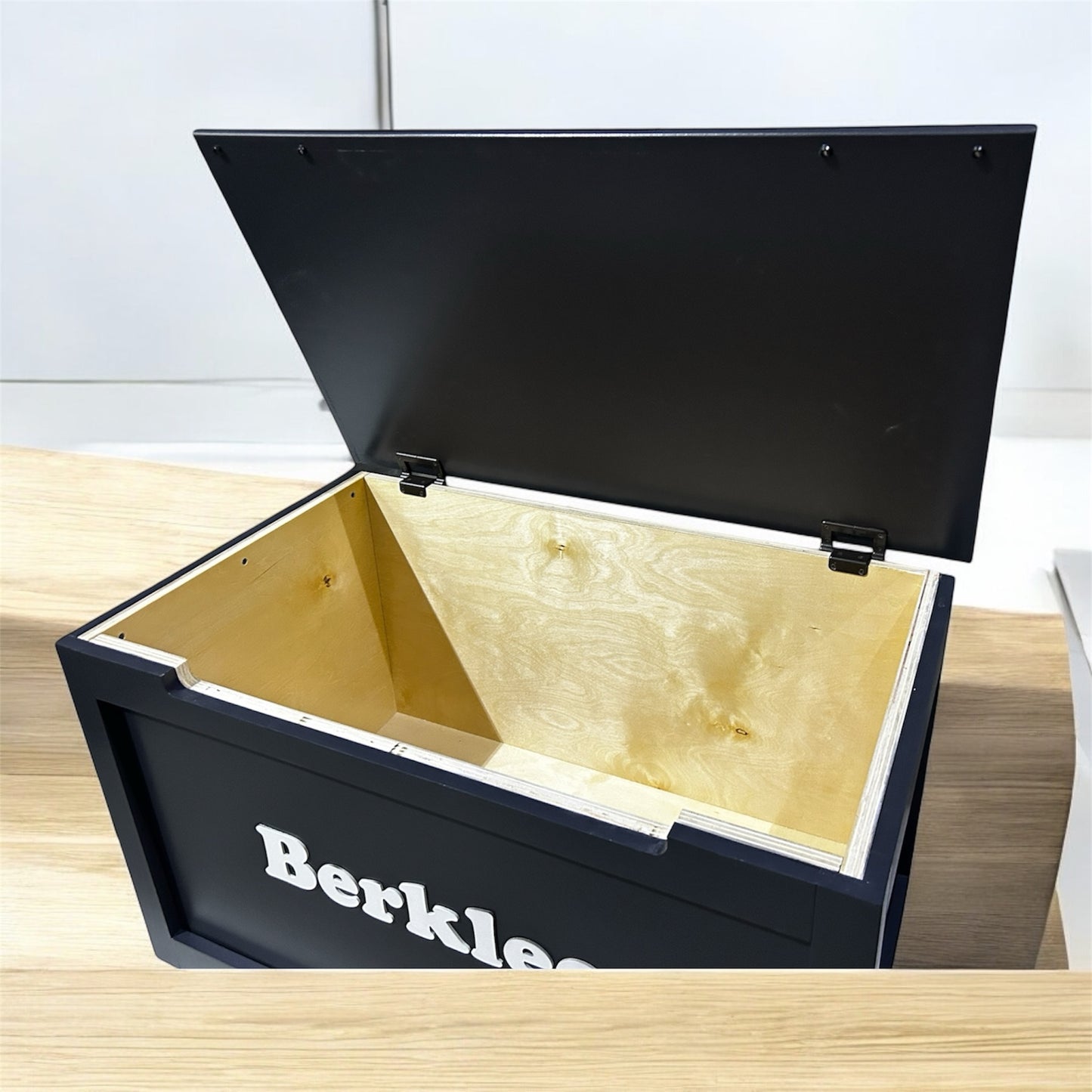 Toy Box 37" wide, 21 tall and 21 deep.