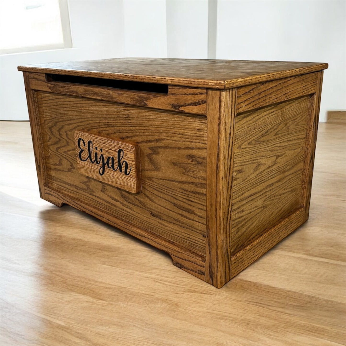 Toy Box 37" wide, 21 tall and 21 deep.