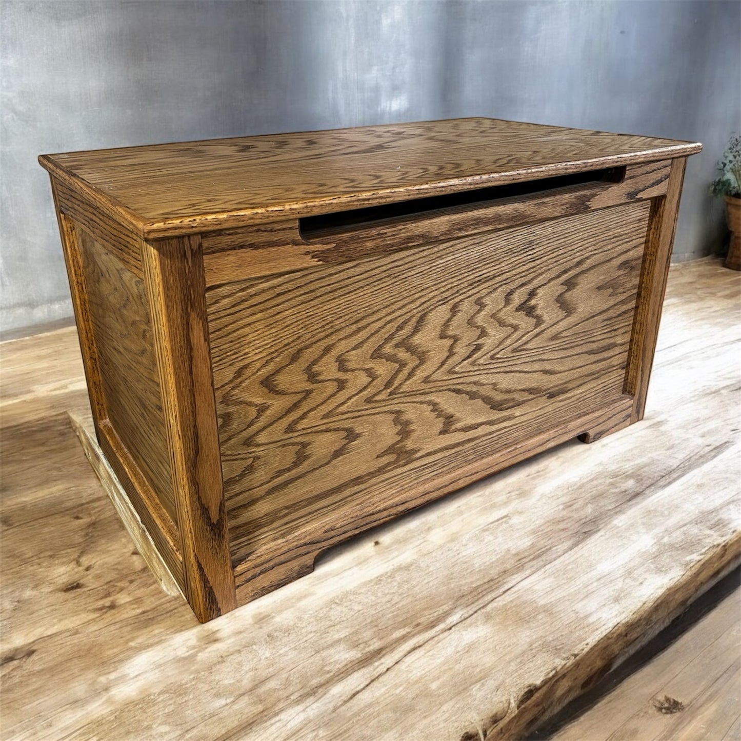 Toy Box 37" wide, 21 tall and 21 deep.