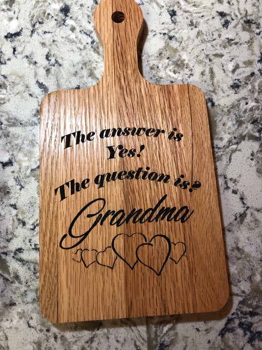 Small hanging cutting board